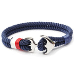 2019 New Fashion Black Color Anchor Bracelets Men