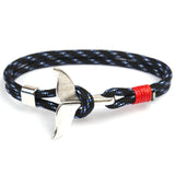 2019 New Fashion Black Color Anchor Bracelets Men