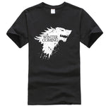 Stark cotton short sleeve Game of Thrones Men T-shirt