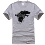 Stark cotton short sleeve Game of Thrones Men T-shirt