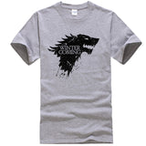 Stark cotton short sleeve Game of Thrones Men T-shirt