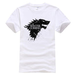 Stark cotton short sleeve Game of Thrones Men T-shirt